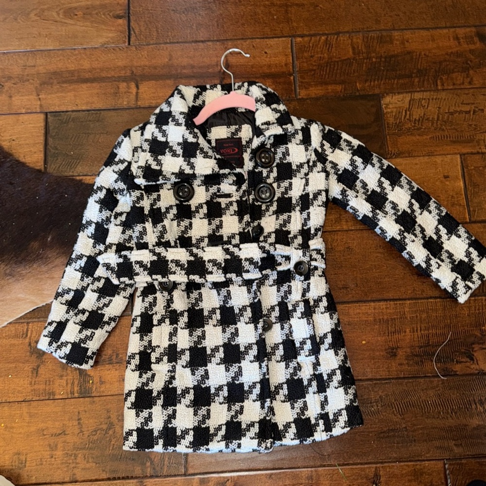houndstooth belted jacket